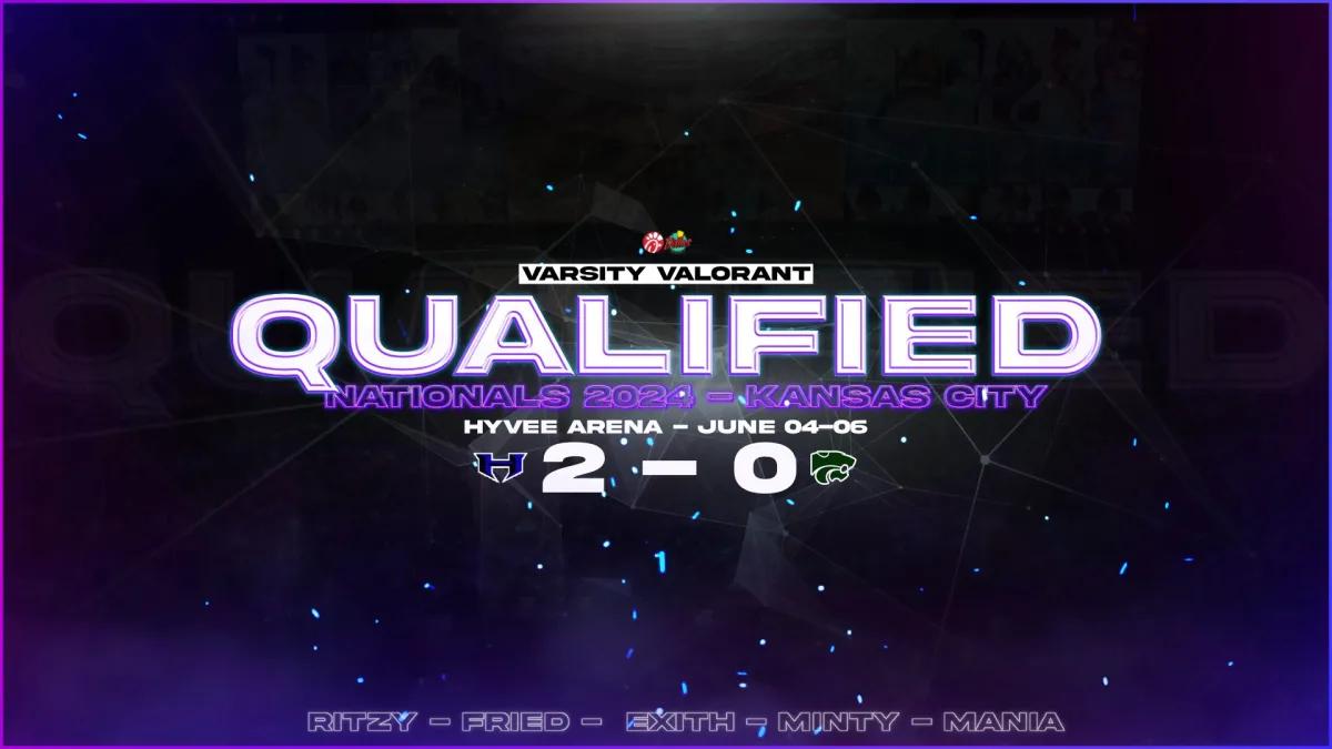 Hebron eSports Varsity Valorant nationals qualified graphic
