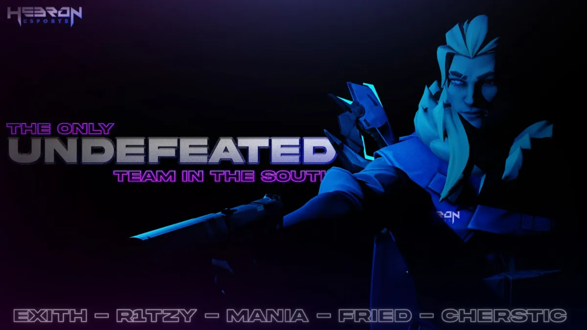 Hebron eSports undefeated team graphic